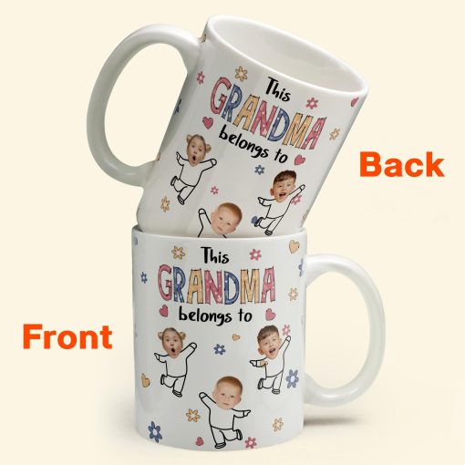 This Grandma Belongs To - Personalized Photo Mug - Image 6