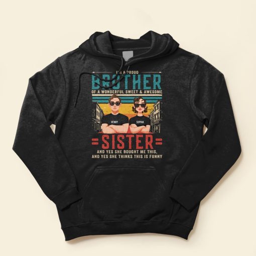 Proud Brother Proud Sister - Personalized Shirt - Image 4