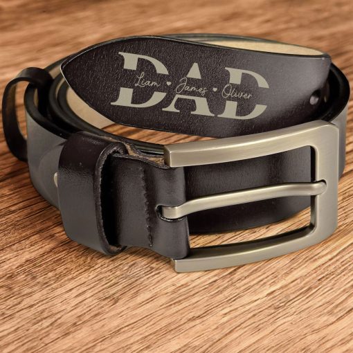Reminder For Any Time You Wear This Belt For Dad - Personalized Engraved Leather Belt - Image 2