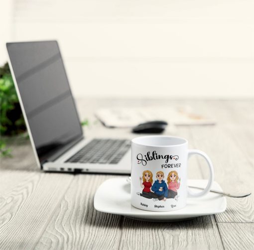 Siblings Forever - Personalized Mug - Image 4
