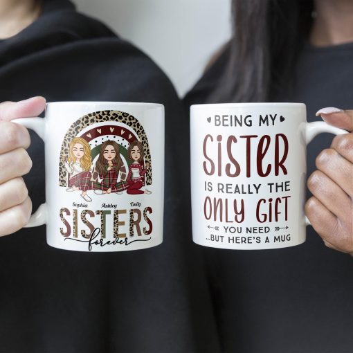 Sister - Here's A Mug - Personalized Mug - Christmas, New Year, Loving Gift For Sistas, Sister, Besties, Best Friends, Soul Sisters - Image 2