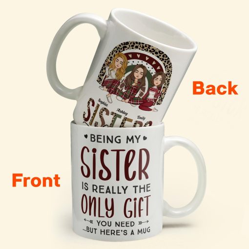 Sister - Here's A Mug - Personalized Mug - Christmas, New Year, Loving Gift For Sistas, Sister, Besties, Best Friends, Soul Sisters - Image 6