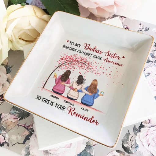 Sister - This Is Your Reminder - Personalized Jewelry Dish - Image 2