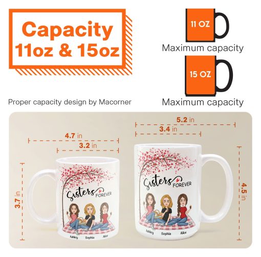 Sisters Forever - Limited Edition - Personalized Mug - Image 8