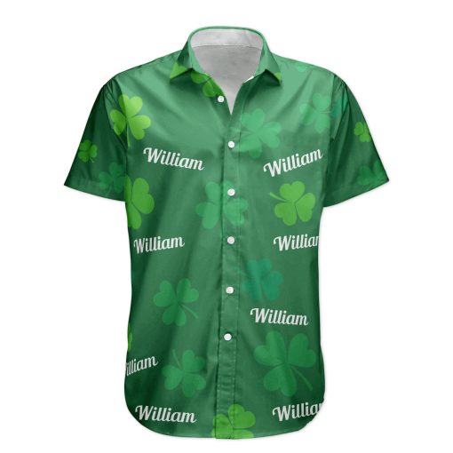 St.Patrick's Day Irish Shamrock Vintage Aloha Shirt - Custom Hawaiian Shirts - Image 5