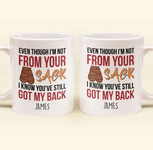 Step Dad You've Still Got My Back Funny Mug - Personalized Mug - Image 2