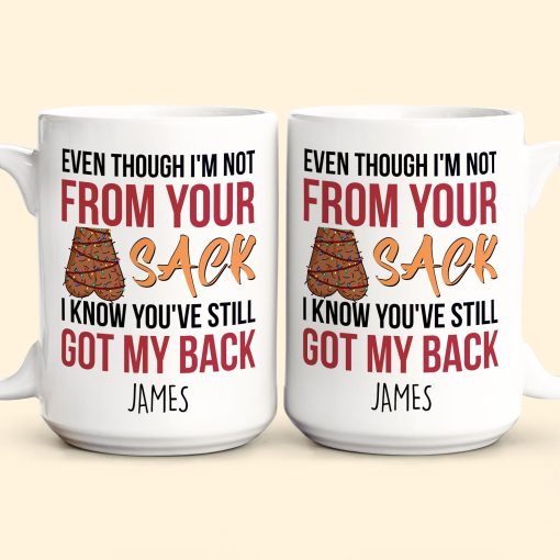 Step Dad You've Still Got My Back Funny Mug - Personalized Mug - Image 5