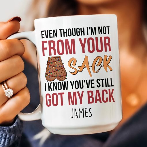 Step Dad You've Still Got My Back Funny Mug - Personalized Mug - Image 7