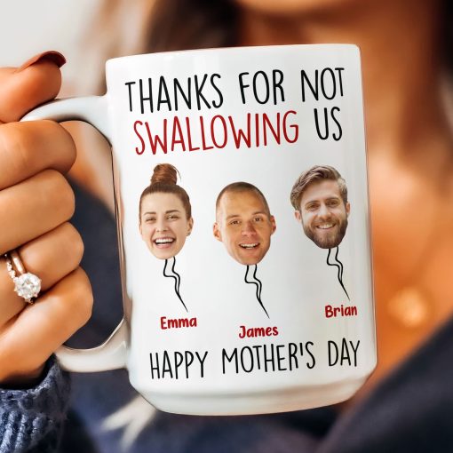 Thanks For Not Swallowing Us - Personalized Photo Mug - Image 8