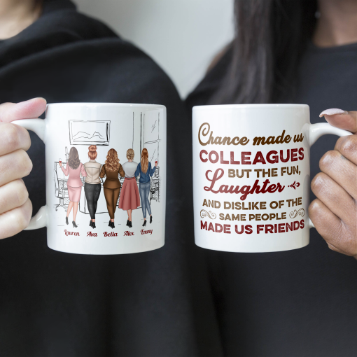The Fun, Dislike Of The Same People Made Us Friends - Personalized Mug - Gift For Work Besties, Colleagues, Friends, Best Friends - Image 2