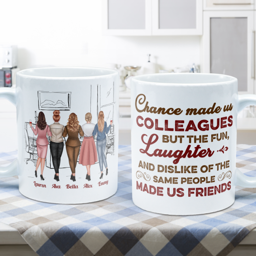 The Fun, Dislike Of The Same People Made Us Friends - Personalized Mug - Gift For Work Besties, Colleagues, Friends, Best Friends - Image 3