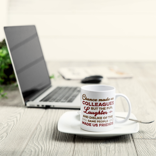 The Fun, Dislike Of The Same People Made Us Friends - Personalized Mug - Gift For Work Besties, Colleagues, Friends, Best Friends - Image 4