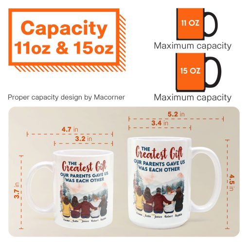 The Gift Our Parents Gave Us - Personalized Mug - Image 8