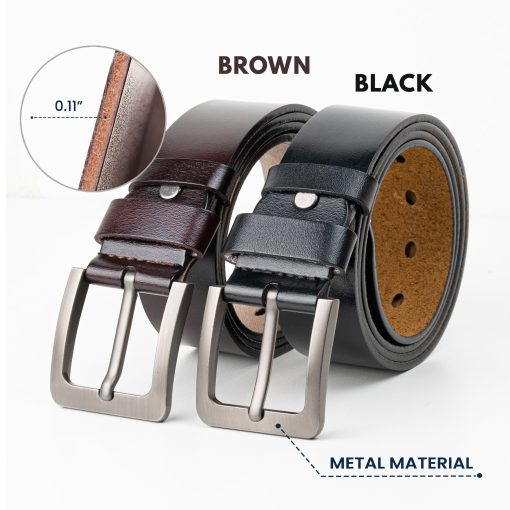 Think Of Us Whenever You Take Off Your Pants Dad Gift - Personalized Engraved Leather Belt - Image 4