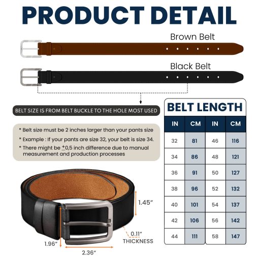 To Bonus Dad, Step Dad Thanks For Putting Up With Mom - Personalized Engraved Leather Belt - Image 4