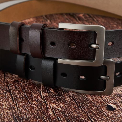 To My Son I Carry You In My Heart From Mom Dad - Personalized Engraved Leather Belt - Image 5