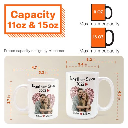 Together Since Picture Customized - Personalized Mug - Image 6