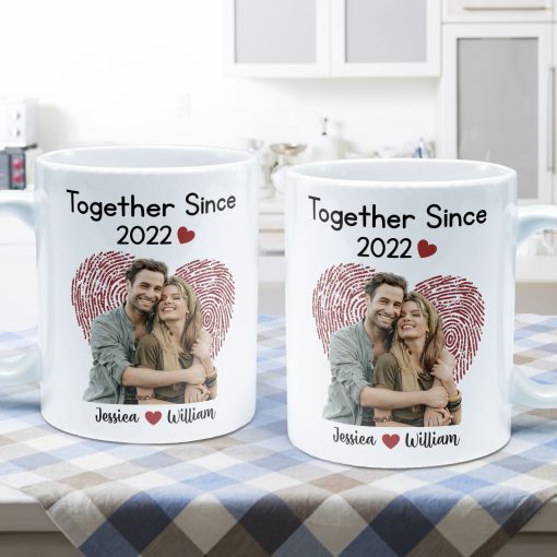 Together Since Picture Customized - Personalized Mug - Image 5