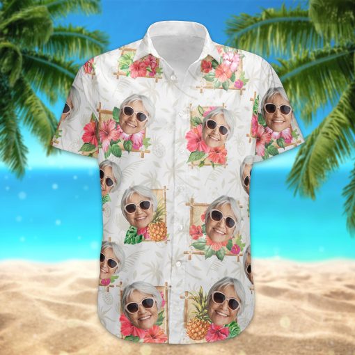 Tropical Grandma - Personalized Hawaiian Shirt - Image 3