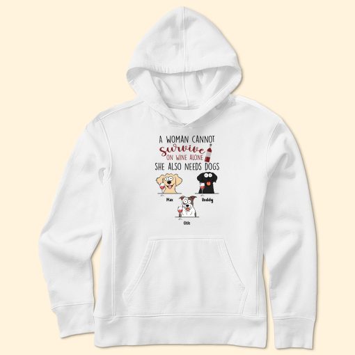 Woman Also Needs Dogs - Personalized Shirt - Image 4