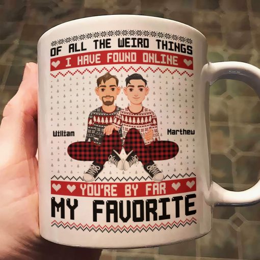 You Are My Favorite By Far Christmas Gift For Couples - Personalized Mug - Image 2