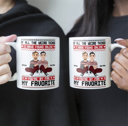 You Are My Favorite By Far Christmas Gift For Couples - Personalized Mug - Image 5