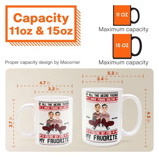 You Are My Favorite By Far Christmas Gift For Couples - Personalized Mug - Image 9