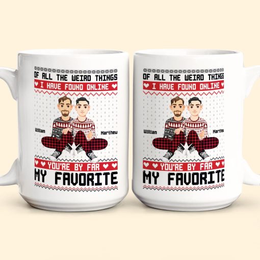 You Are My Favorite By Far Christmas Gift For Couples - Personalized Mug - Image 6