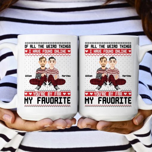 You Are My Favorite By Far Christmas Gift For Couples - Personalized Mug - Image 7