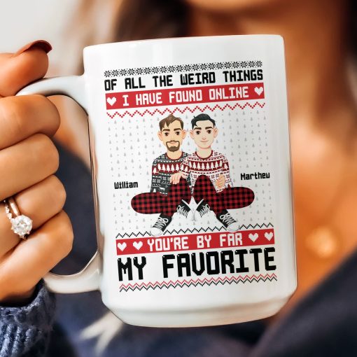 You Are My Favorite By Far Christmas Gift For Couples - Personalized Mug - Image 8