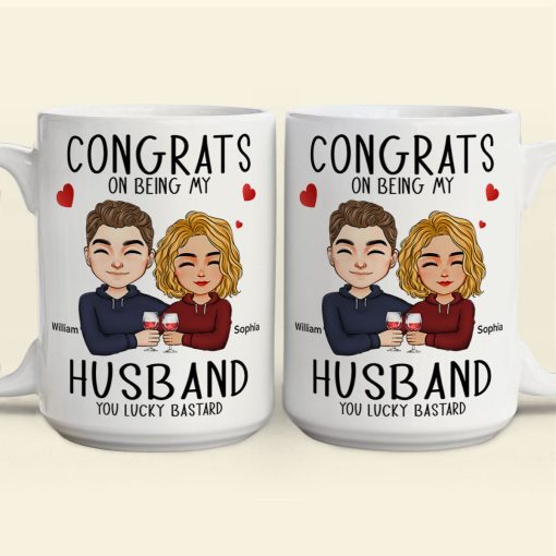 Congrats On Being My Husband - Personalized Mug - Image 2