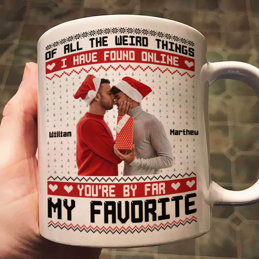 You Are My Favorite By Far Christmas Gift For Couples - Personalized Mug - Image 3